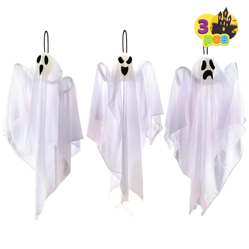 3 PCS 27.5" Hanging Ghosts Halloween Decoration S313554