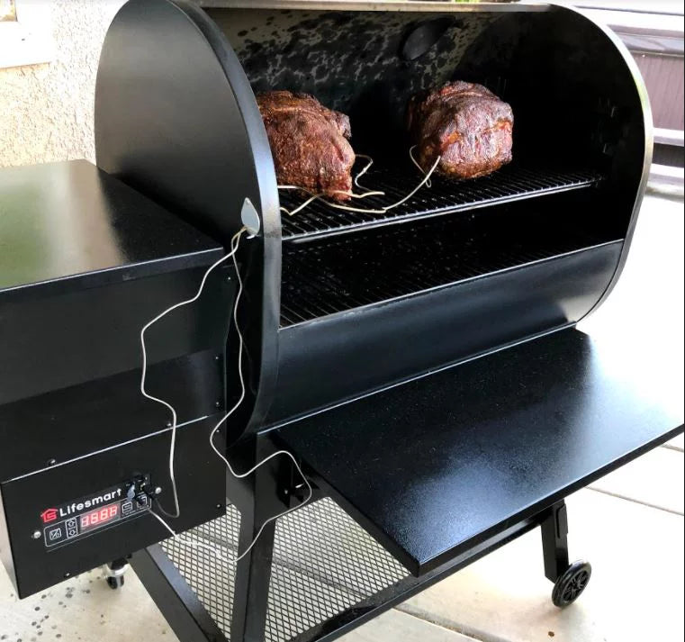 1500 Square Inch Pellet Grill and Smoker with 3 Cooking Racks E408