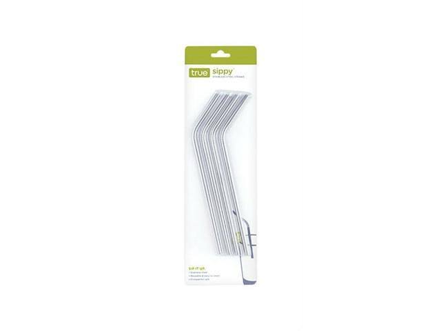 Silver Straws Stainless Steel (Pack of 6) K510