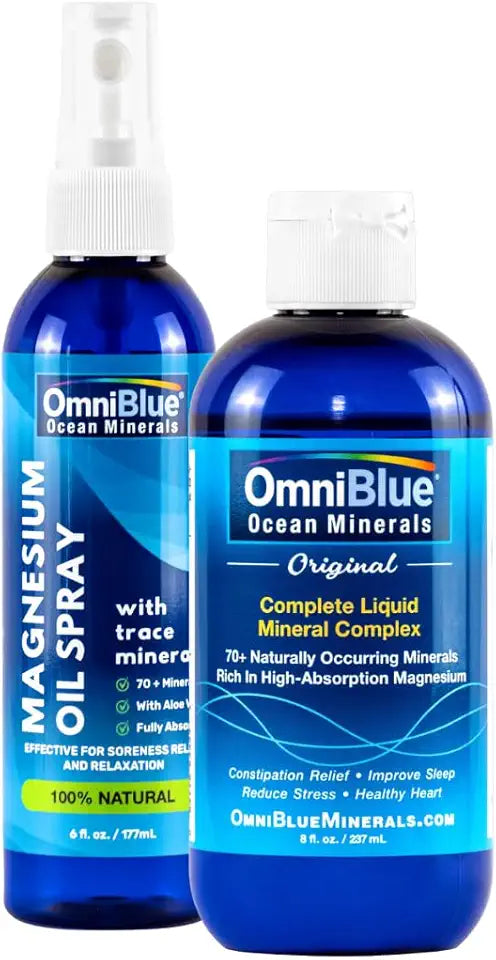 Pure Magnesium 70+ Trace Minerals 8oz & 6oz Topical Spray K335