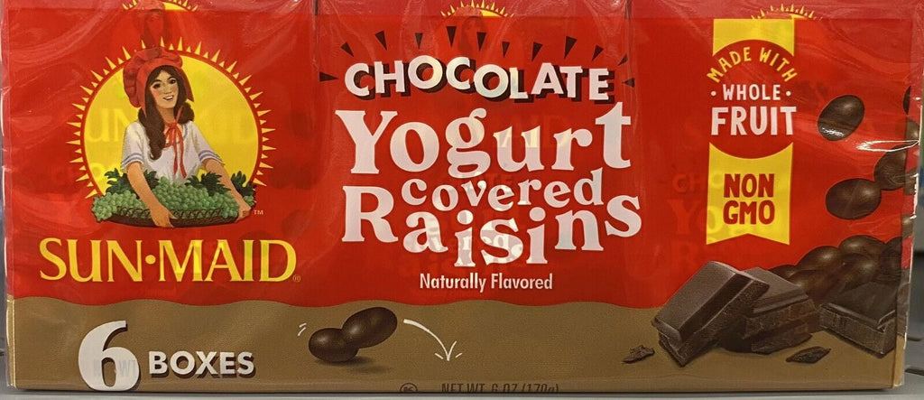Chocolate Yogurt Covered Raisins 30 Boxes M439291