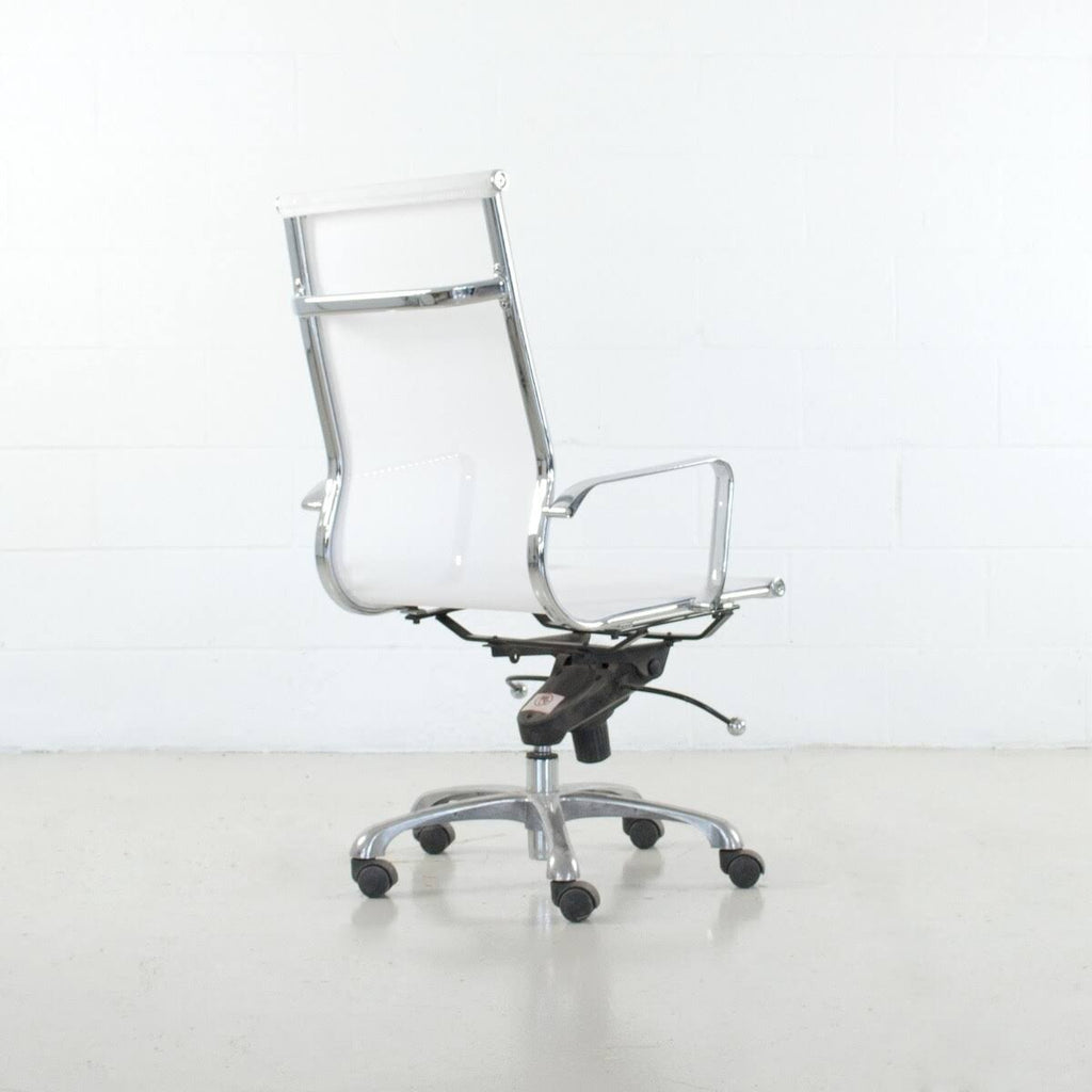 White Highback Ergonomic Mesh Swivel Office Chair A679