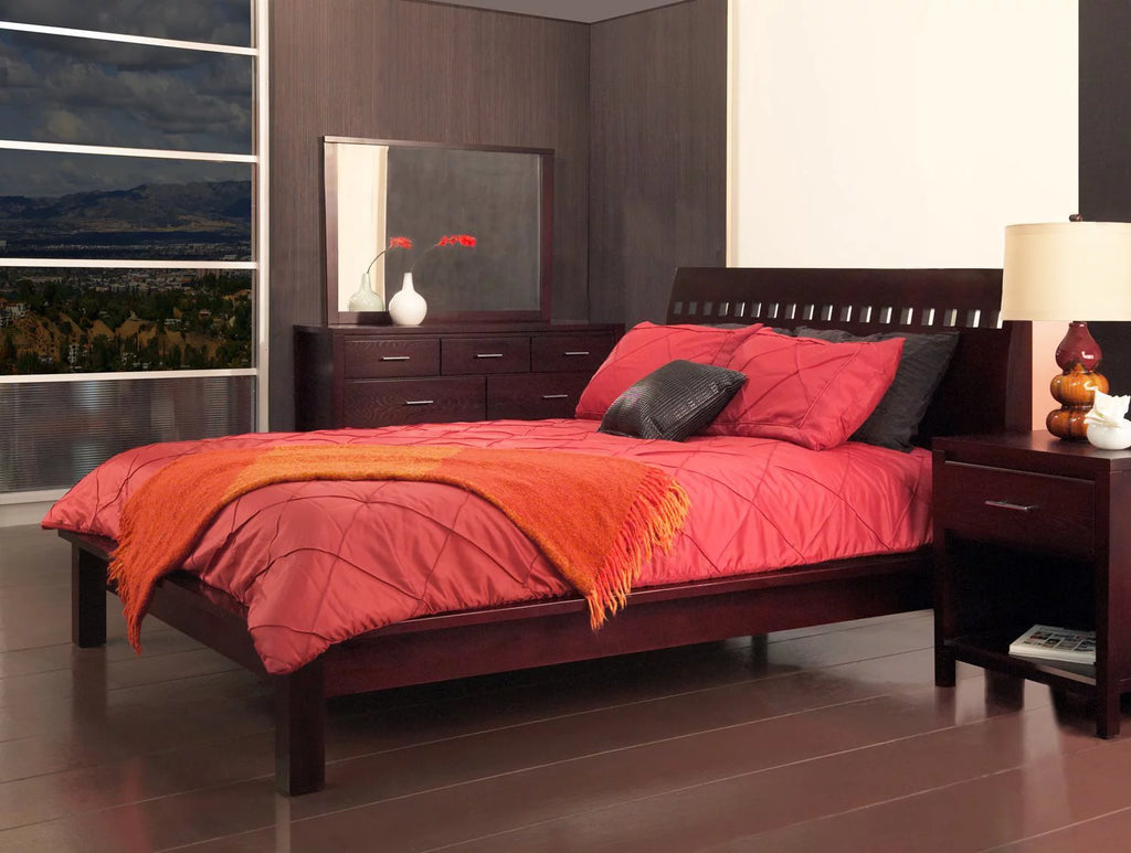 Cal King Platform Bed in Espresso Mahogany O537493