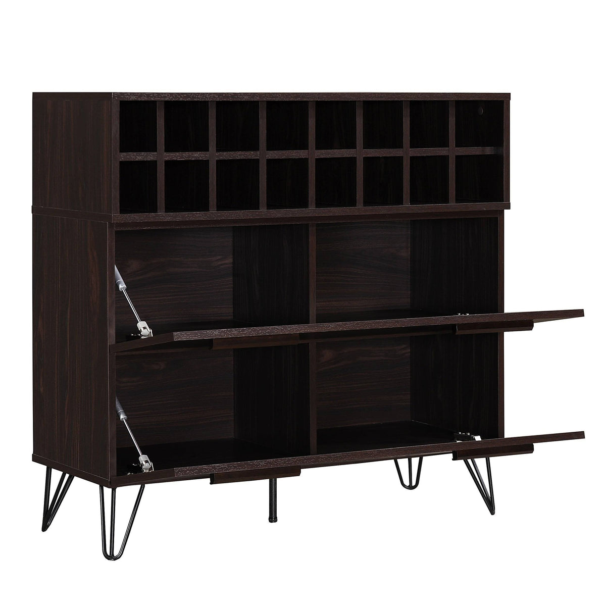 Bar Cabinet in Sonoma Gray Oak and Black U780