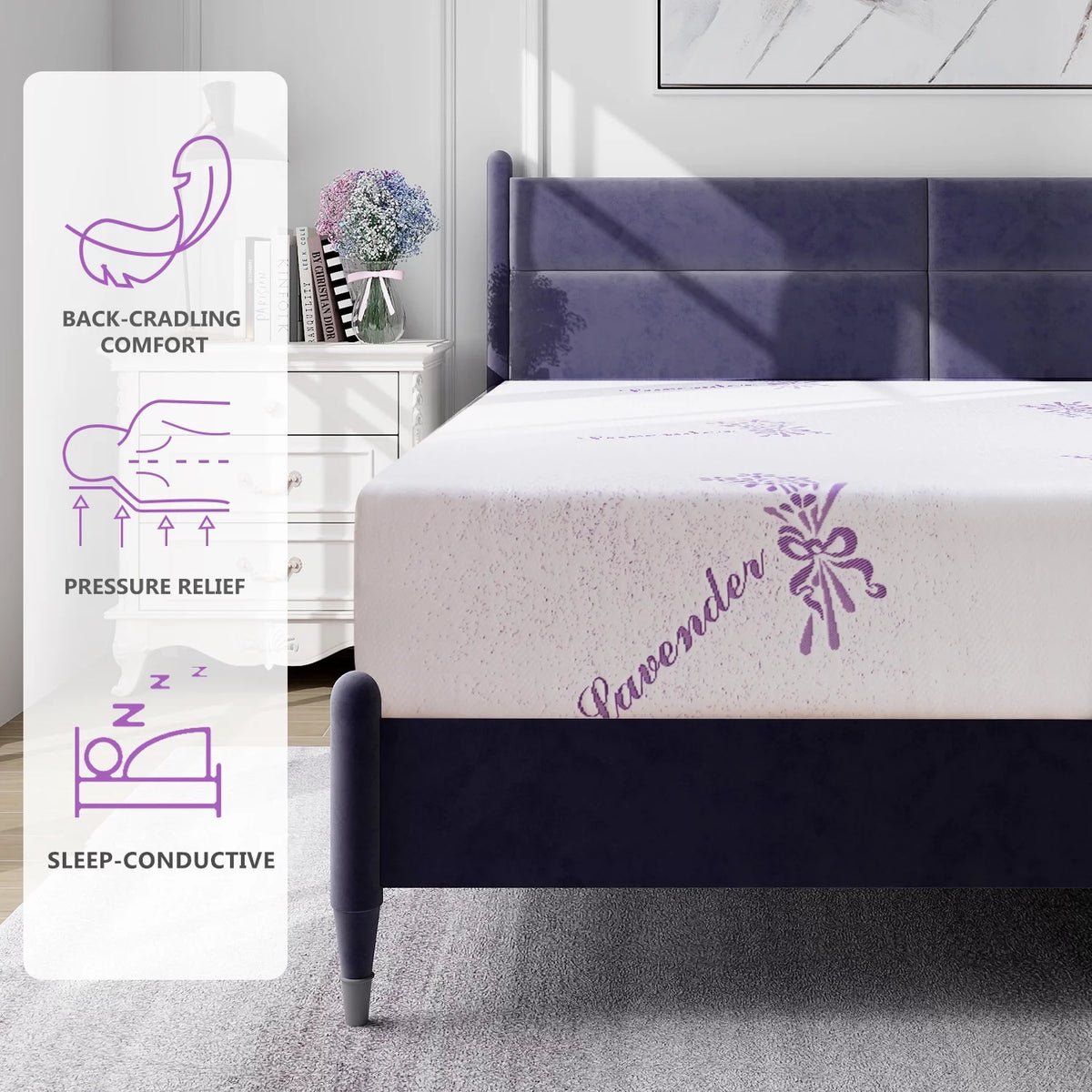 8 inches Twin Memory Foam Mattress Y932