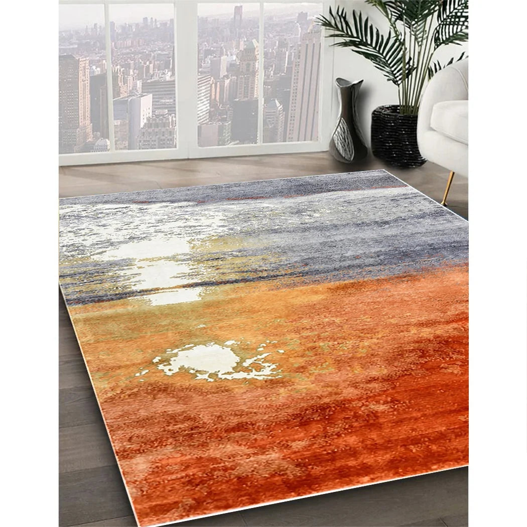 Silver Pink Rectangle Area Rug A930525