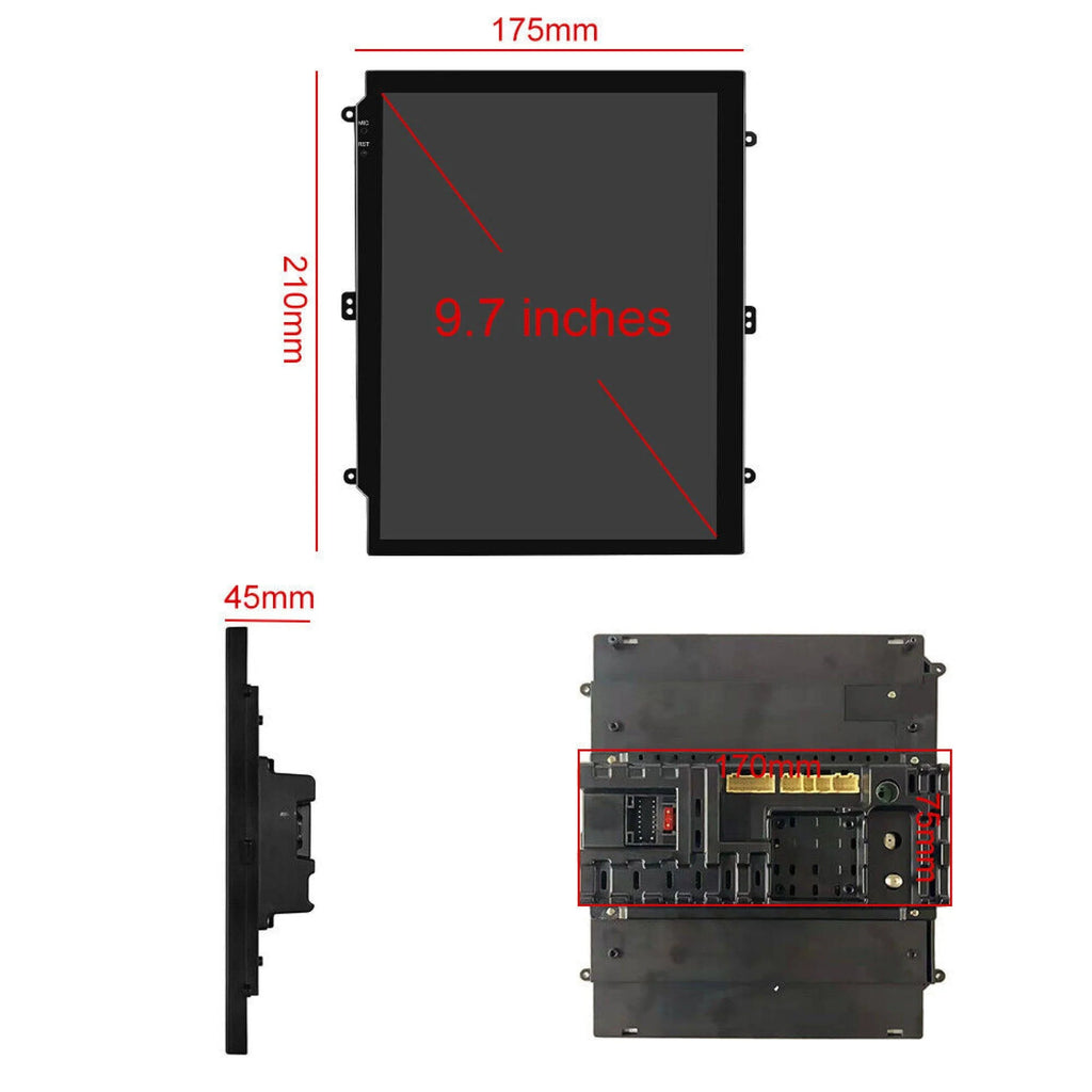 9.7 Car Stereo Radio Carplay GPS Navi BT FM Camera D6350
