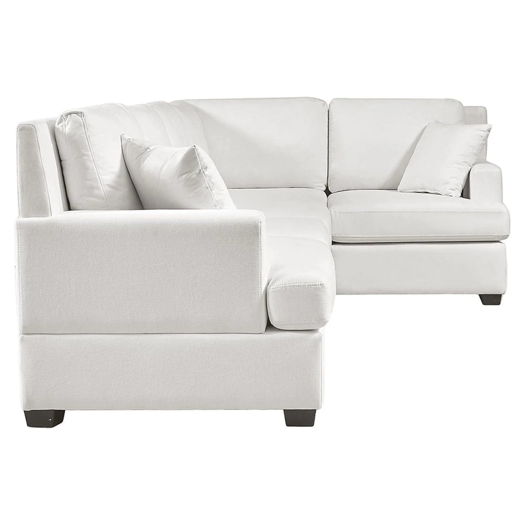 White Convertible L Shaped Sofa O17630