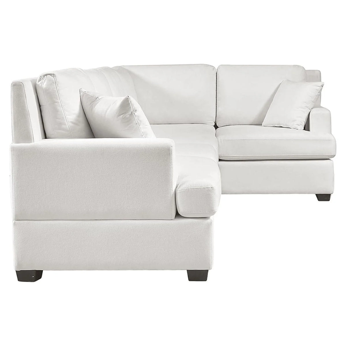 White Convertible L Shaped Sofa O17630