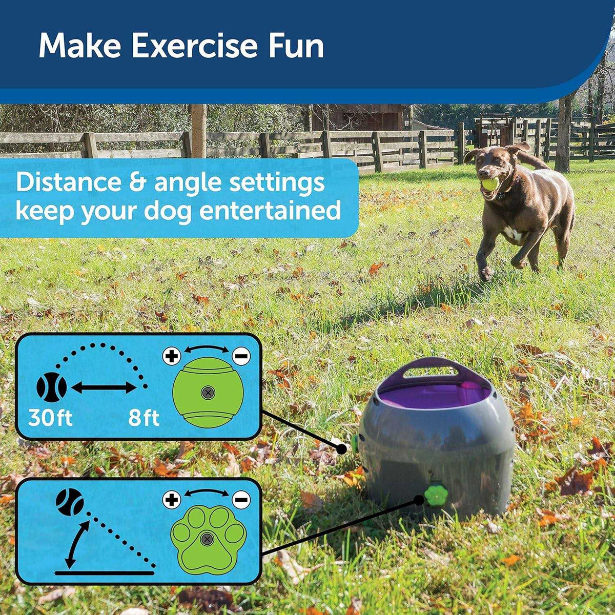 Automatic Ball Launcher Dog Toy V99699