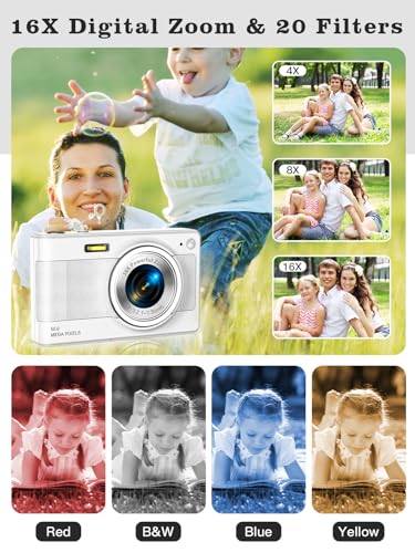 56MP FHD 1080P Compact Digital Camera with 16x Zoom Anti Shake V433451