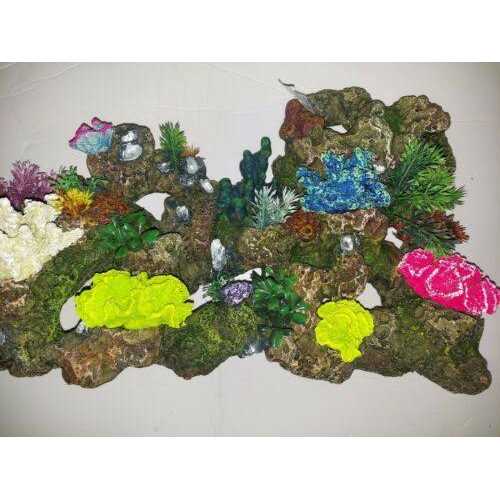 Stone and Coral Aquarium Tank Ornament H74576