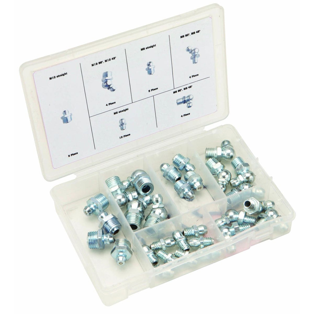 Metric Grease Fitting Assortment, 32 Piece R15144