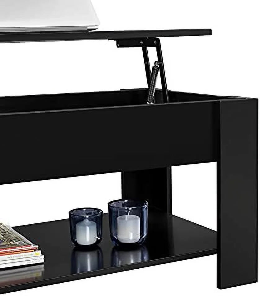Lift Top Coffee Table with Hidden Compartment Grey B298