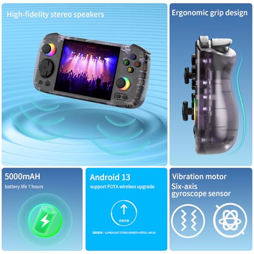Handheld Retro Game Console with 4-inch IPS Screen 128G TF Card I832224