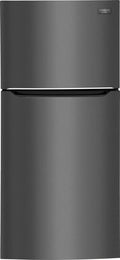 Top Freezer Freestanding Refrigerator Black Stainless Steel G380