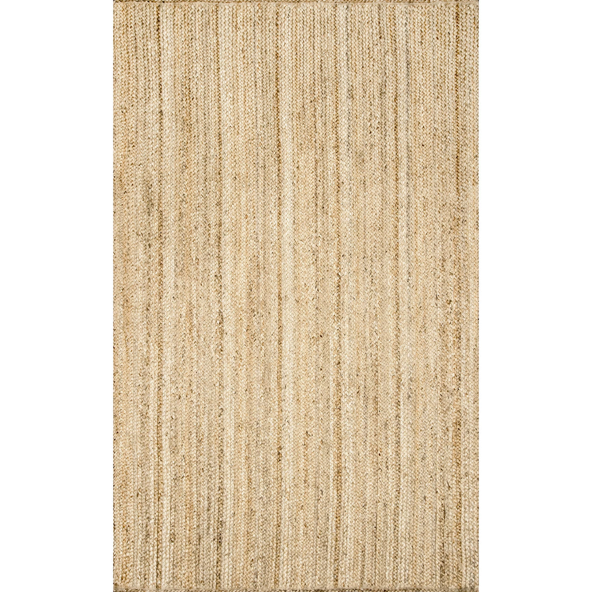 Hand Woven Jute Accent Rug, Natural E818