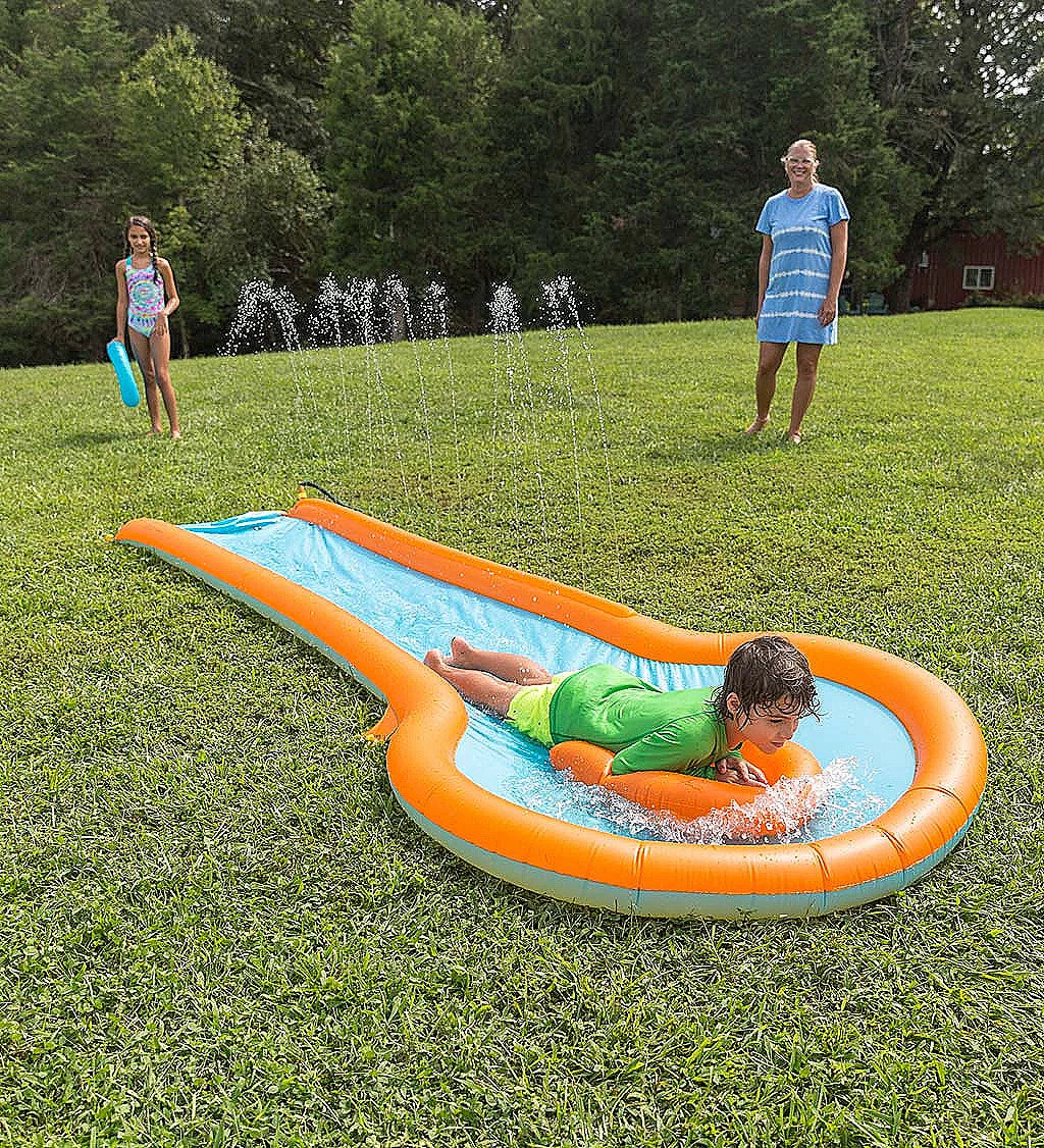 12-Foot Inflatable Water Slide with Splash Pool W543