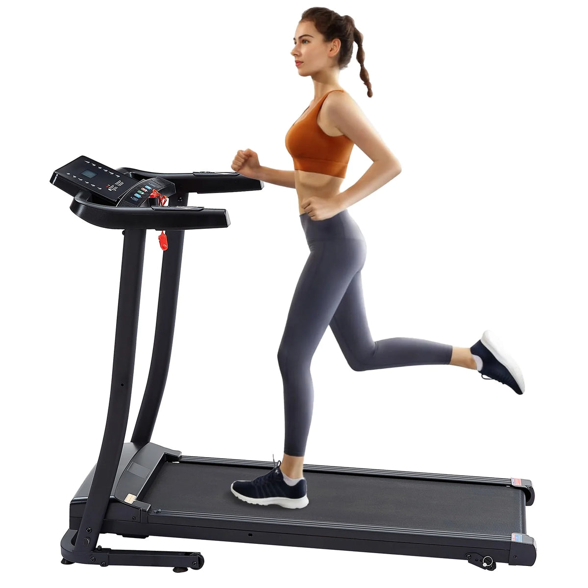 2.5HP Foldable Electric Treadmill with Shock-Absorbent Deck G4783