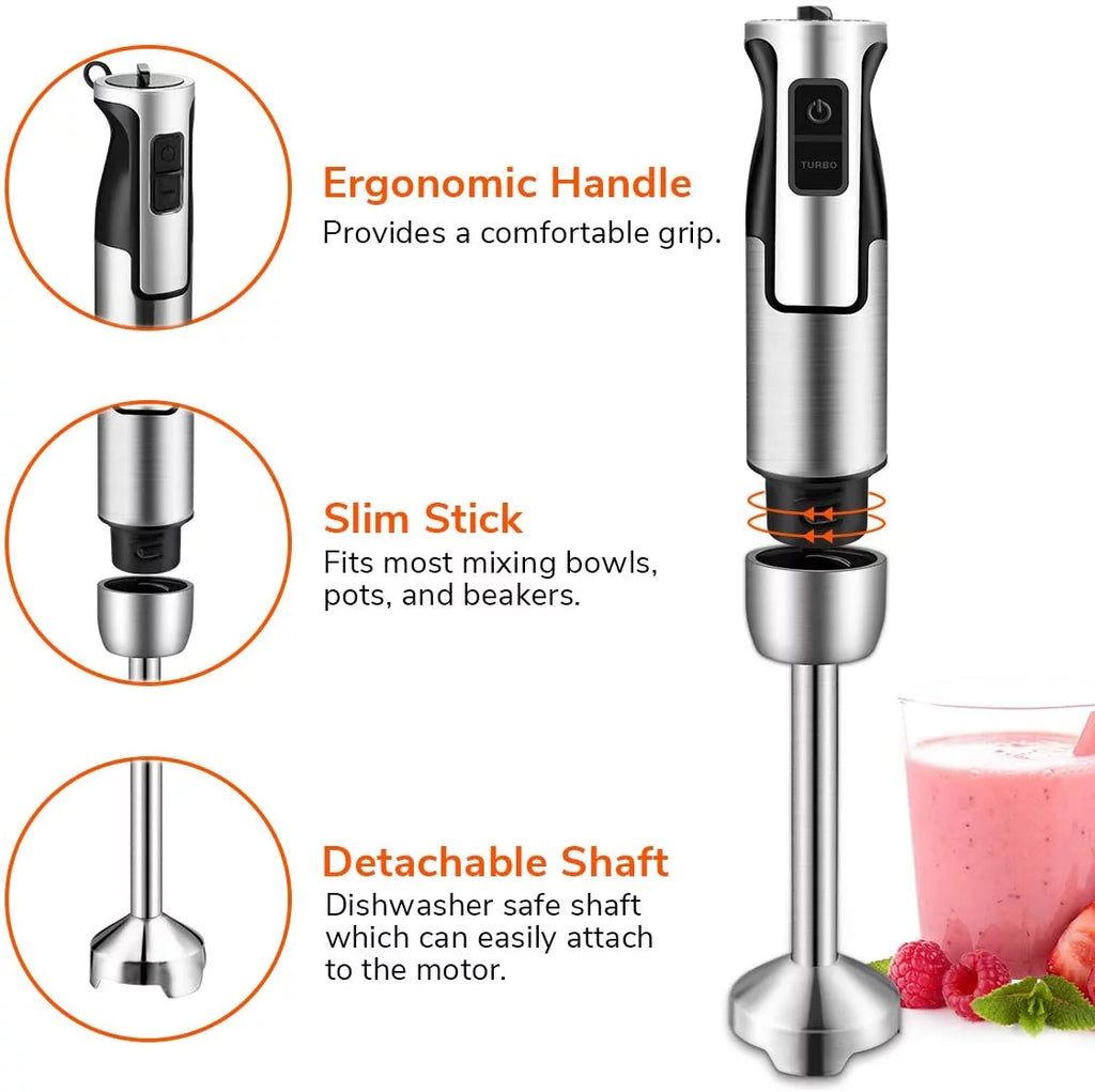 500 Watt 8 Speed Stainless Steel Immersion Blender S411