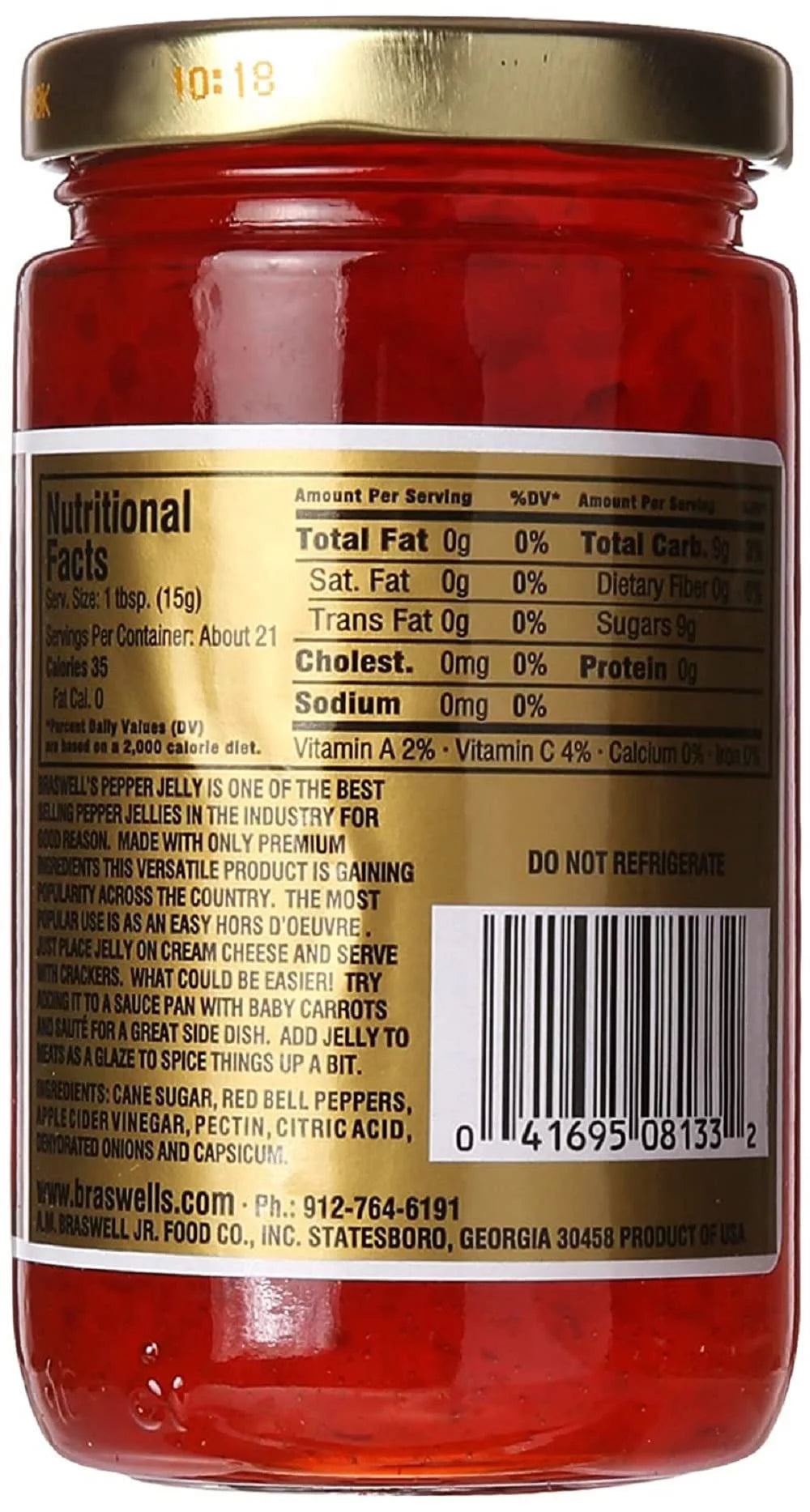 Red Pepper Jelly 10.5 Ounce Pack of 12 E24731