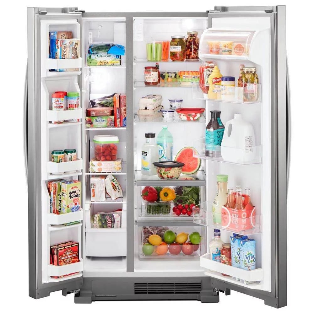 Side by Side Freestanding Refrigerator White S927