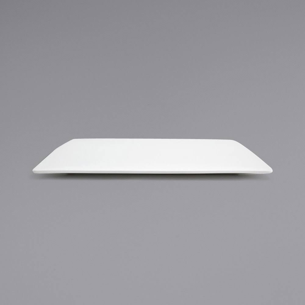 White Square Porcelain Flat Plate - 4/Case R604