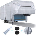 Ripstop Waterproof 5th Wheel Camper Cover with Adhesive Repair Patch, Fits 31'1"-34' L H5110