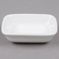 White Rectangular Sauce Dish 4oz T898