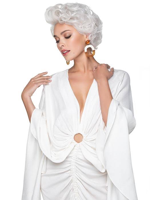 Tapered Curls Lace Front Wig Synthetic M493900