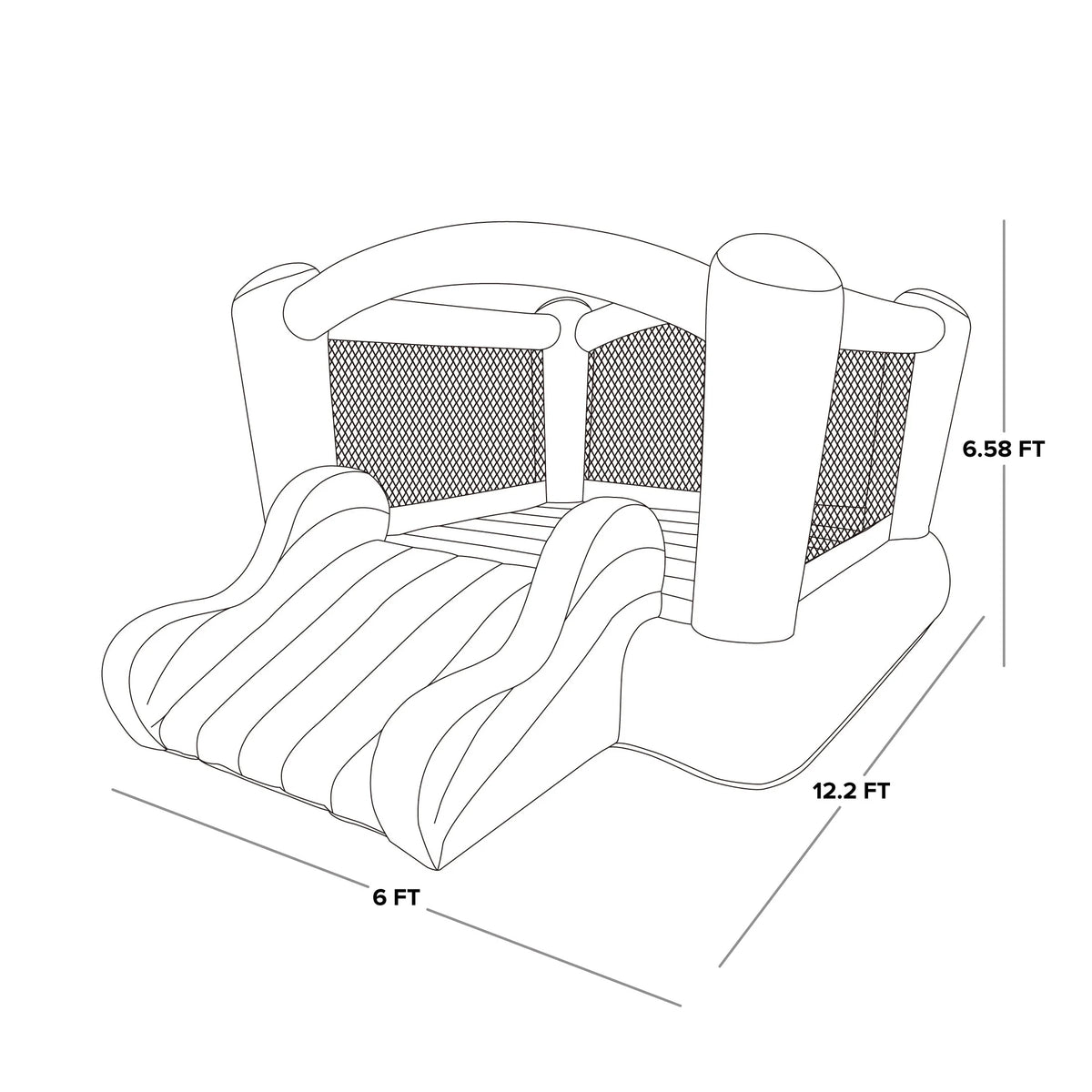 Inflatable Bounce House with Slide G45162
